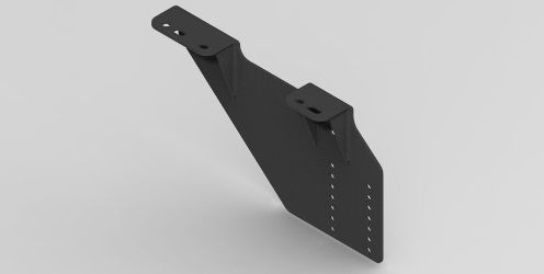 BOSS RPL23013-03 GM DS Drag Pro Under Carriage Black Sideplate Weldment 