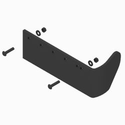 BOSS STB03395 Straight Blade Drive Side Weld Curb Guard Kit - BOSS STB03395