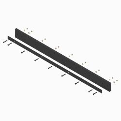 BOSS STB09231 7 x 6 x 1.0 Straight Blade Urethane Edge Kit 