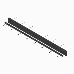BOSS STB09232 7.5 x 6 x 1 Straight Blade Urethane Edge Kit 