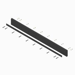 BOSS STB09234 8Ft x 8 x 1.5 Straight Blade Urethane Edge Kit 
