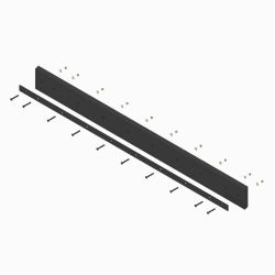 BOSS STB09235 8.5 x 8 x 1 Straight Blade Urethane Edge Kit 