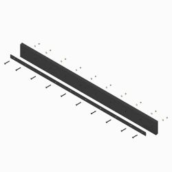 BOSS STB09236 9 x 8 x 1.5 Straight Blade Urethane Edge Kit 