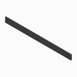 BOSS STB13803 5 x 4" x 3/4" Straight Blade Urethane Cutting Edge 