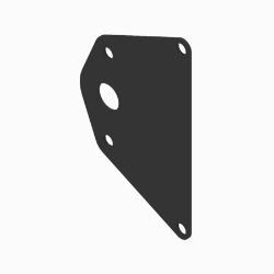 BOSS TGS15603-03 TGS Black 2-Stage Bushing Mount Plate - BOSS TGS15603-03