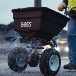 BOSS WBS28100 100Lb Broadcast Walk Behind Spreader (22+) - BOSS WBS28100