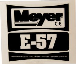 Meyer 22641 E-57 Pump Decal 