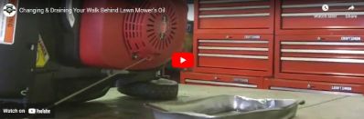 Changing & Draining Your Walk Behind Lawn Mower's Oil